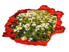 Autocolant decorativ, Gaura in perete, Arbori si flori, Multicolor, 83 cm, 560ST-2 foto