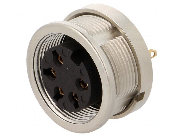 Conector M16 Soclu Mamă Lipire 5 PIN 5A 250V IP68