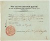 Valahia 1850 inam cu sigiliul voievodului Barbu Știrbei pentru decontul unui transport cu caii de poștă semnat de Secretarul statului I. Al. Filipescu
