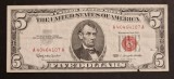 America 5 Dolari 1963 seria A40464107A