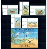 Anguilla 2001 - Păsări, fauna, serie si bloc neuzat