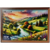 Puzzle Witty Puzzlezz, Peisaj de primavara, 250 piese