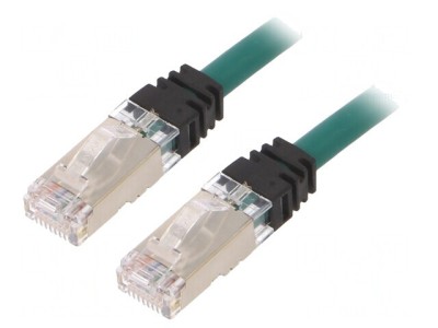 Cablu Patch S/FTP TX6A 10Gig LSZH Verde 1m 26AWG foto