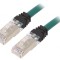 Cablu Patch S/FTP TX6A 10Gig LSZH Verde 1m 26AWG