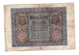 Bancnota Germania 100 mark/marci 1 noiembrie 1920, circulata, uzata