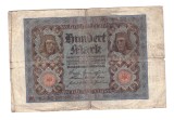 Bancnota Germania 100 mark/marci 1 noiembrie 1920, circulata, uzata