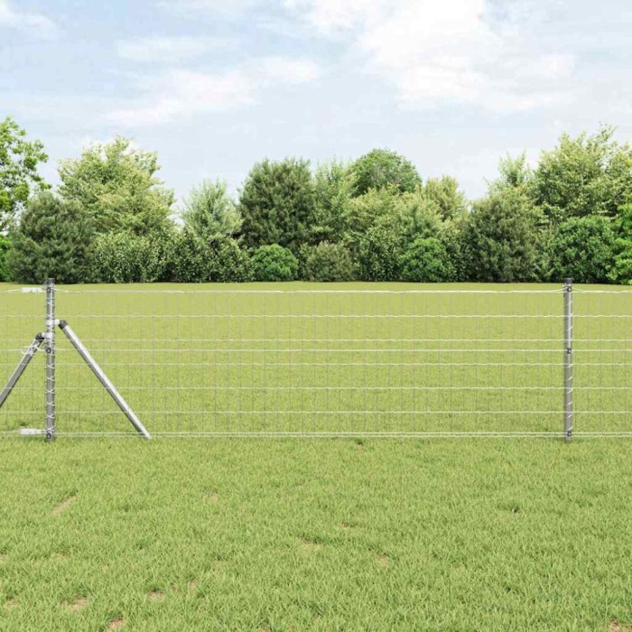 Gard European cu 13 St&acirc;lpi 0.4 x 50m Oțel Galvanizat