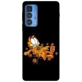 Husa compatibila cu Motorola G20 model Garfield Meatballs revenge, Silicon, TPU, Viceversa, Transparent, Carcasa