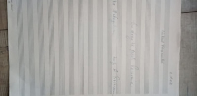 partitura originala scrisa cu semn. compozitorului AUREL GIROVEANU 1916-2001 foto