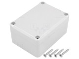 Carcasă universală ABS gri cu garnitură 64mm x 88mm x 42mm