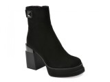 Ghete ALDO negre, W150048, din piele intoarsa