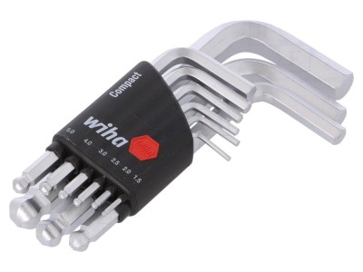 Imbus sferic HEX 4mm, set 9 buc. foto