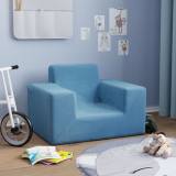 Canapea pentru copii, albastru, plus moale GartenMobel Dekor, vidaXL
