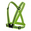 Ham reflectorizant reglabil, material elastic, banda 4cm, verde, unisex, universal