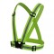 Ham reflectorizant reglabil, material elastic, banda 4cm, verde, unisex, universal