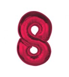 Balon folie sub forma de cifra, rosu, 92 cm-Tip Cifra 8