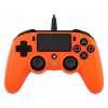 Controler Nacon Wired Compact PS4 Official COLOURED cu USB integrat, Portocaliu