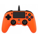 Cumpara ieftin Controler Nacon Wired Compact PS4 Official COLOURED cu USB integrat, Portocaliu