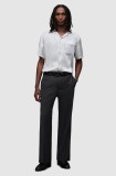 AllSaints pantaloni de lana Mount culoarea negru, drept