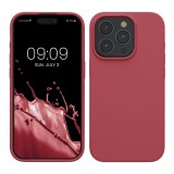 Husa Kwmobile pentru Apple iPhone 15 Pro, Roz inchis, Silicon, KWM000020CC025C, Carcasa
