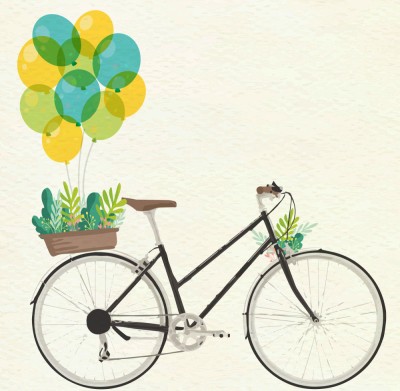 Fundal fotografic din autocolant - Bicicleta foto