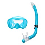 Set Mască și Tub de &Icirc;not pentru Copii, Albastru, 6-12 Ani, CMCLASS