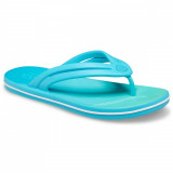 Șlapi Crocs Women&rsquo;s Crocband Ombre Flip Albastru deschis - Digital Aqua/Multi