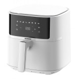 Cumpara ieftin Friteuza cu aer cald Heinner, 1700 W, capacitate cos 5.7 l, display digital, termostat reglabil, Alb