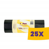 T-Depo szemeteszs&aacute;k 135L - 70*110cm extra erős 10db/tek (Karton - 25 tek)