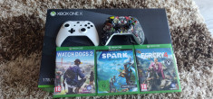 Xbox one X 1tb in stare excelenta +3 jocuri foto