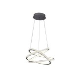 Pendul Style LED 140W 1m 3CCT cu telecomanda, crom, Erste