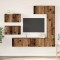 vidaXL Set comodă TV 6 pcs Lemn vechi 30.5 x 30 x 90 cm Lemn compozit
