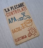 Cumpara ieftin PLACUTA DE AVERTIZARE - COLECTIE - COMUNISTA - VINTAGE