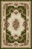 Cumpara ieftin Covor Model Lotos 574-310, Marime 50 x 80 cm, Verde, Inaltime Fir 8 mm, Antialergic, Polipropilena, Living, Dormitor, Sufragerie, Birou