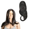 Peruca efect natural HTPR-6673, 61 cm, fire sintetice kanekalon, negru HausGarden Leisure