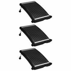 vidaXL Panouri solare de &icirc;ncălzire piscină, 3 buc., 72,5x46 cm, curbat