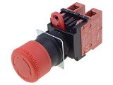 Comutator de Siguranță 22mm IP65 Roșu 1NC