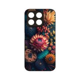 Husa BestCase&reg; Slim Glassy, Compatibila Cu Honor X6, Colorful Flowers, G 1241