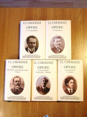 I.L. CARAGIALE, OPERE, VOL. 1,2,3,4,5- editie completa/ de lux/ cartonata foto