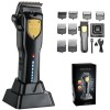Masina de Tuns Profesionala BIRAI Sonic, 7000 RPM, Acumulator, USB, LED, Stand Incarcare, 8 Piepteni, Lame Titan