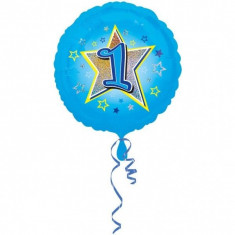 Balon folie 43cm Prima Aniversare Blue Stars foto