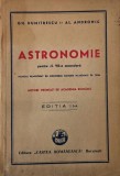 Astronomie clasa a VII-a: Gh. Dumitrescu, Al. Adronic - Manual scolar