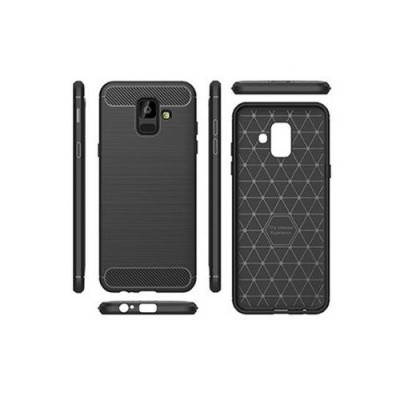 Husa Telefon Silicon Samsung Galaxy A6+ 2018 a605 J8 J810 Black Carbon foto