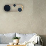 Aplica LED Gruvix 26W, auriu-negru, 3 temperaturi de culoare pentru interior