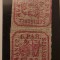 Principatele Unite 1864, 6 parale, guma originala - pereche