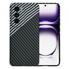 Husa pentru Oppo Reno12, Techsuit, Carbonite FiberShell, Neagra Gri