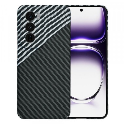 Husa pentru Oppo Reno12, Techsuit, Carbonite FiberShell, Neagra Gri foto