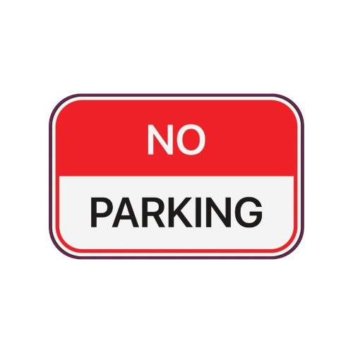 Abtibild &quot;NO PARKING&quot; Cod: TAG 022 / T2 Automotive TrustedCars