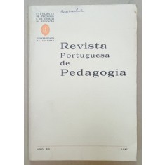 REVISTA PORTUGUESA DE PEDAGOGIA ,ANO XXI , 1987 , TEXT IN LIMBA PORTUGHEZA