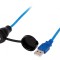 Cablu-adaptor USB A soclu-mufă USB 2.0 IP67 0,5m